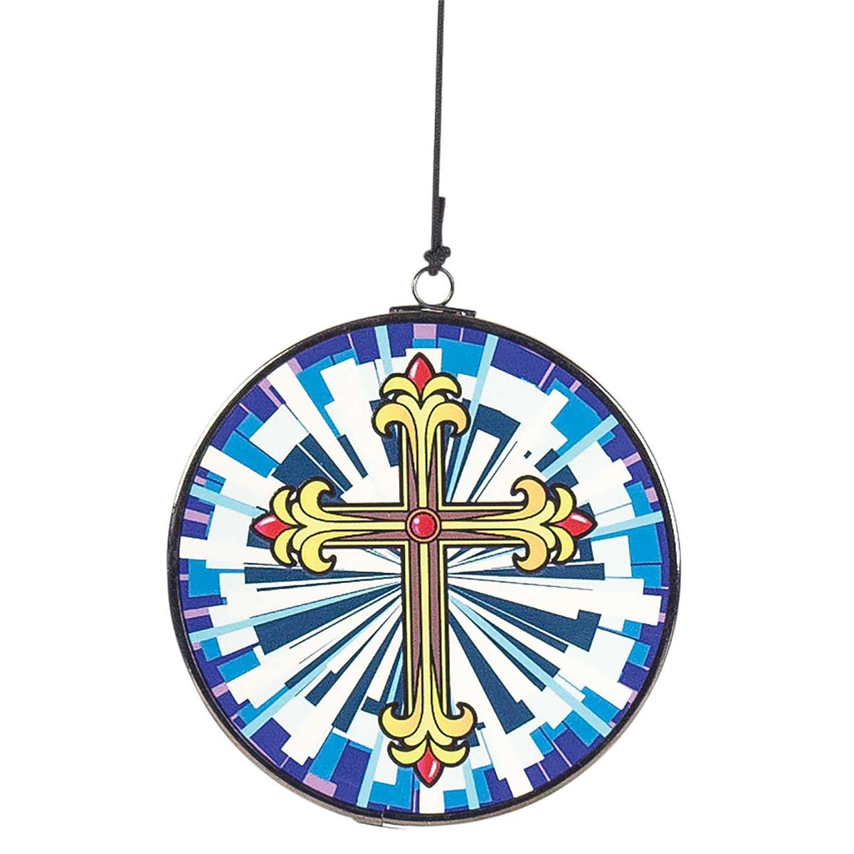 Windchime Cross Sail Blue Yellow 35" by Dicksons, product view 2
