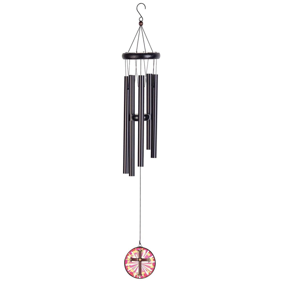 Windchime Cross Sail Yellow Orange 35" by Dicksons
