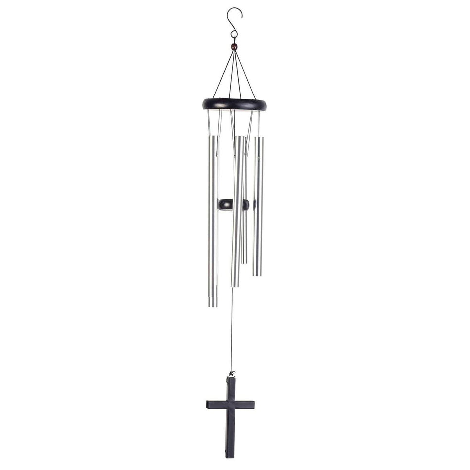 Windchime Black Metal Cross Sail 33in by Dicksons