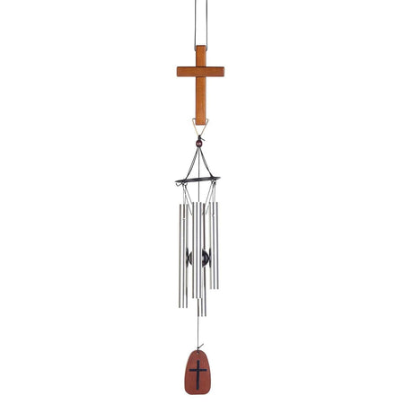 Windchime Brown Cross Engraved Sail 30" by Dicksons