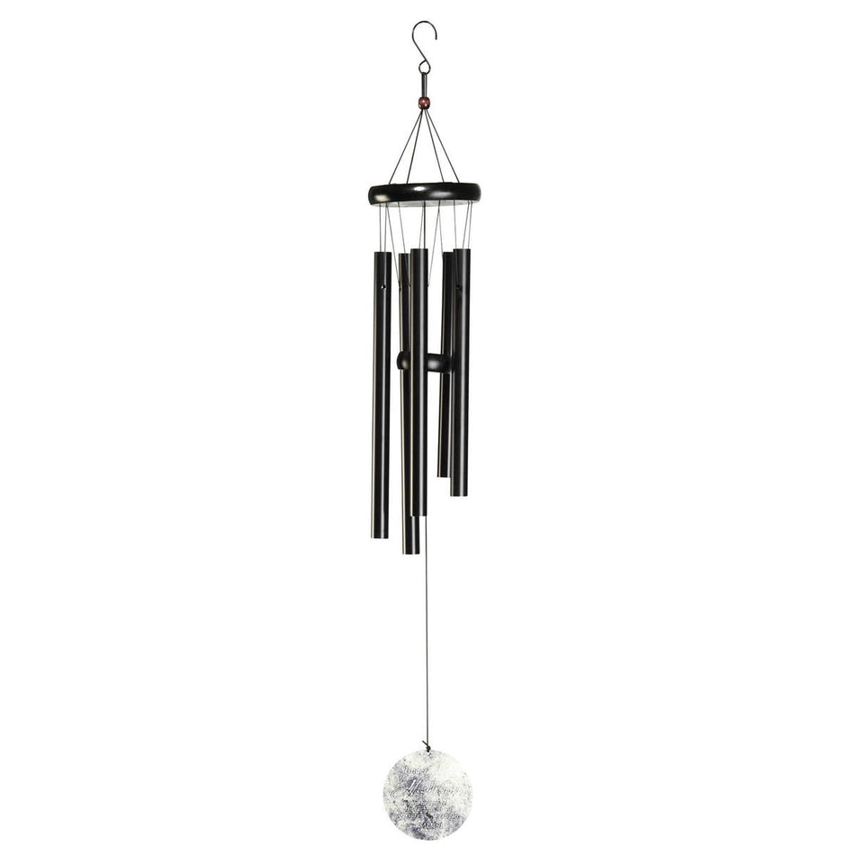Psalm 91 Shield Eagle Black 35 inch Aluminum Wind Chime Noisemaker by Dicksons