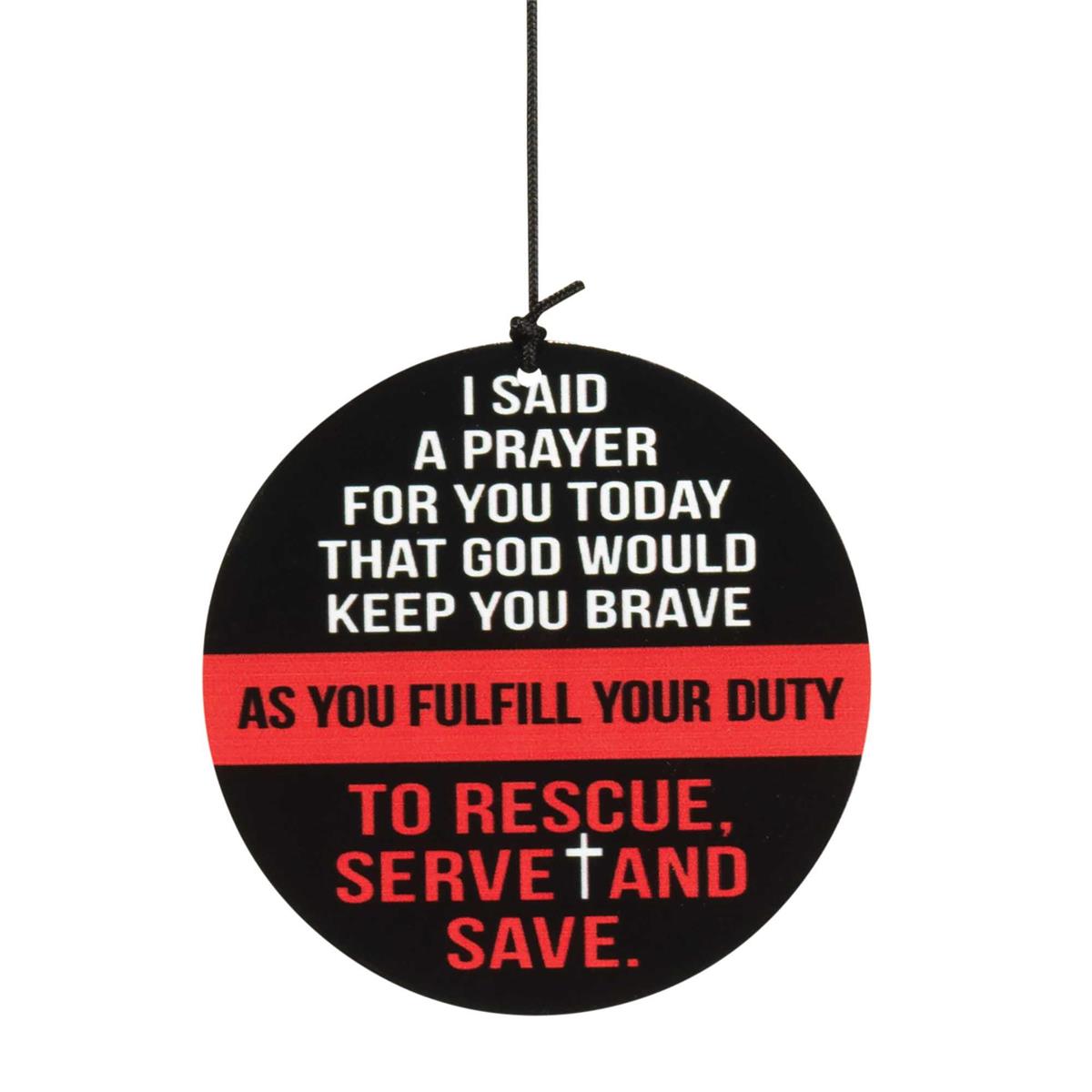 I Said A Prayer Red Line 35 inch Aluminum Wind Chime Noisemaker by Dicksons, product view 2