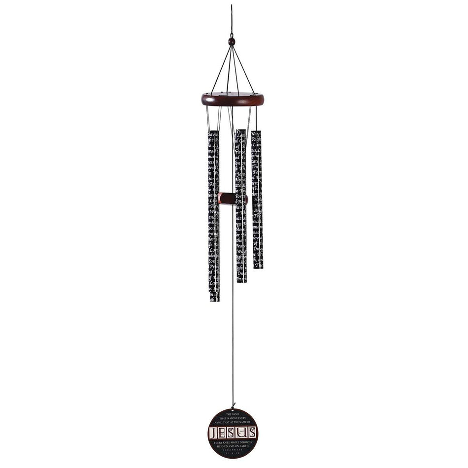The Name Above Every Name Black and White 35 Inch Aluminum Decorative Wind by Dicksons