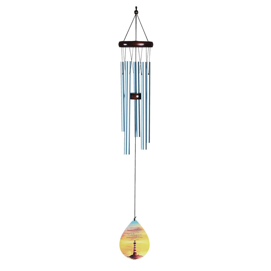 Windchime Lighthouse John 12:46 35H by Dicksons