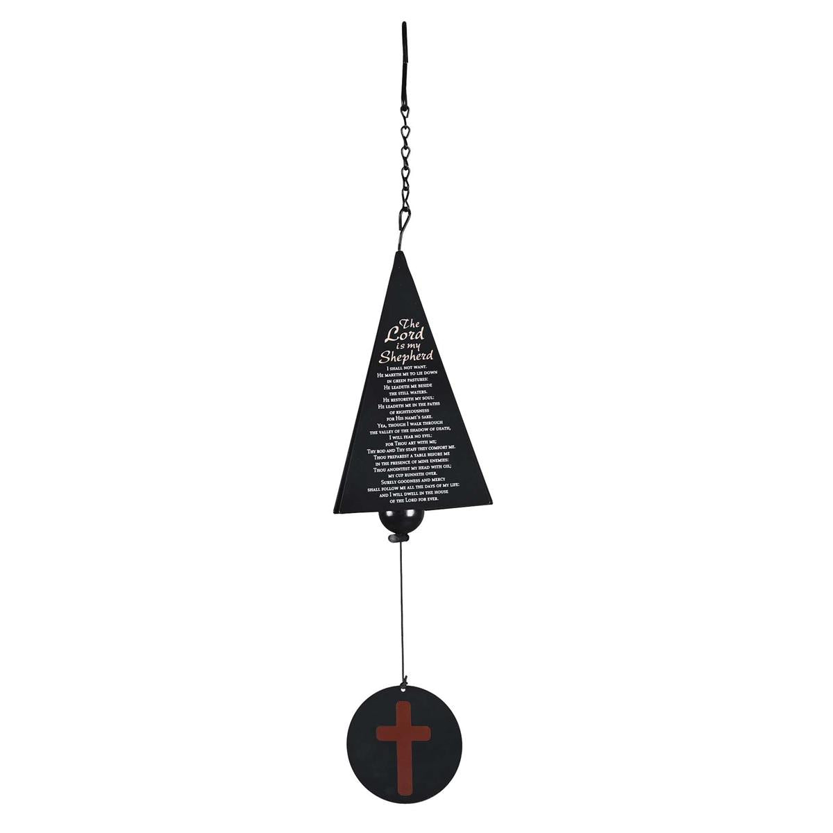 Windchime Iron Sail Psalm 23 Jesus by Dicksons, product view 2