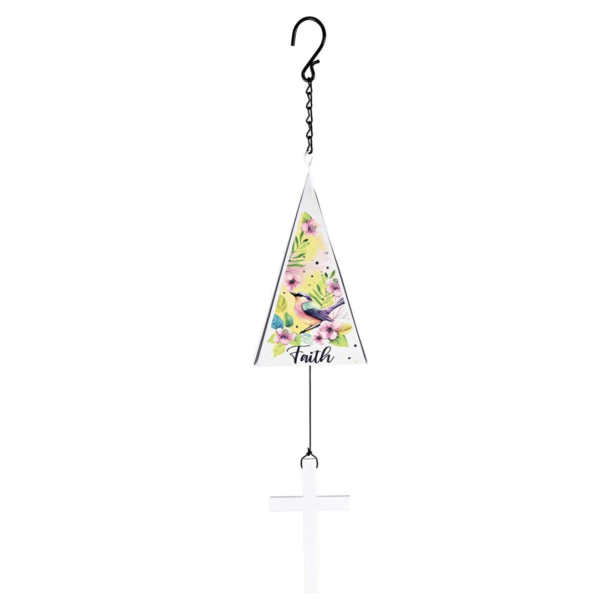 Windchime Iron Sail Faith Hope Bird by Dicksons