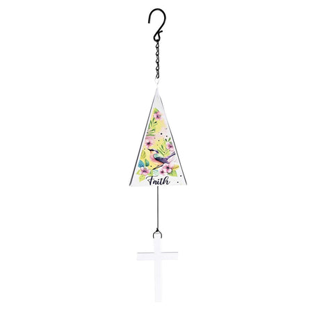 Windchime Iron Sail Faith Hope Bird by Dicksons