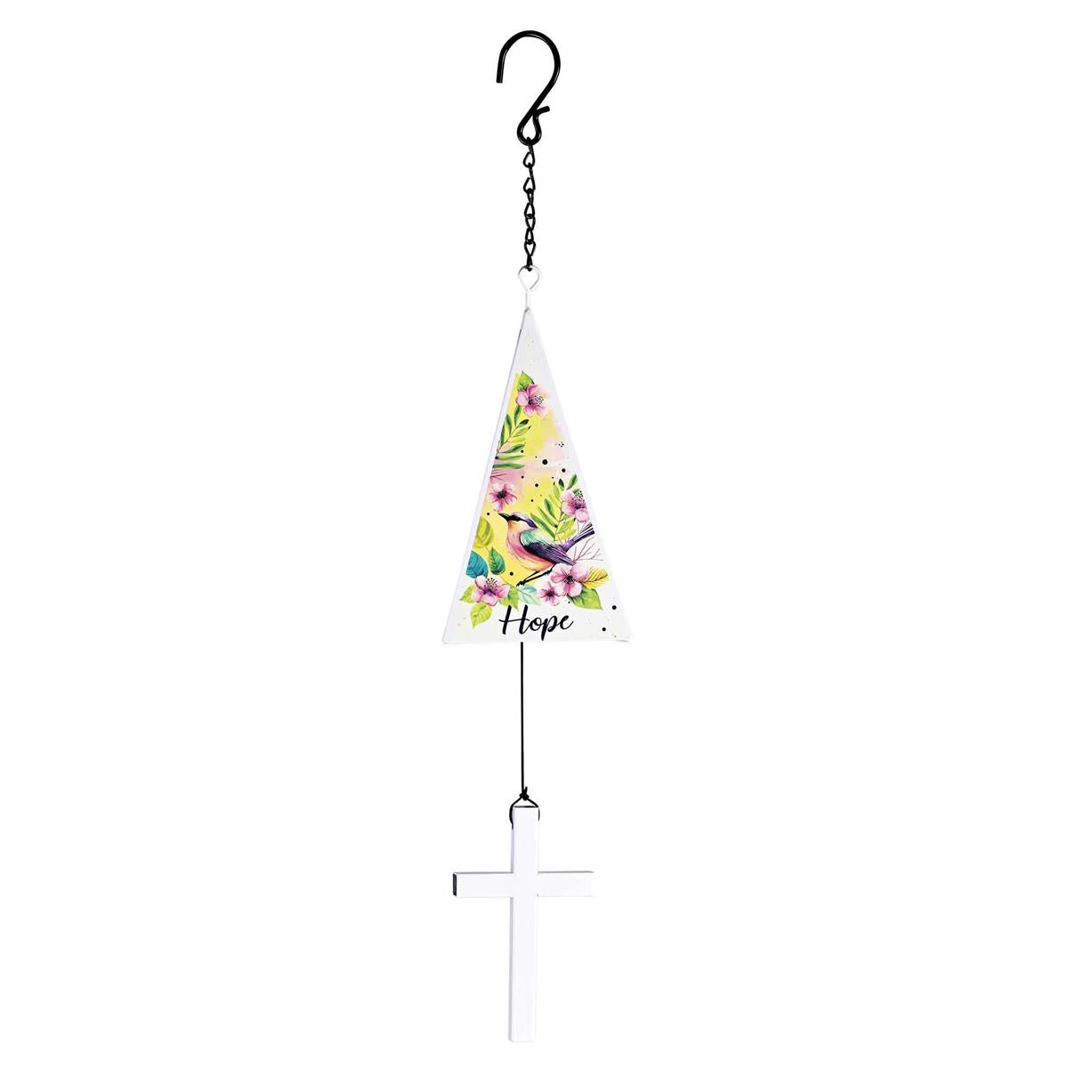 Windchime Iron Sail Faith Hope Bird by Dicksons, product view 2