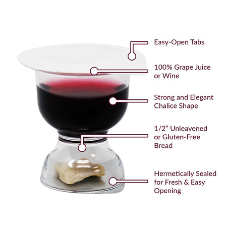 BAGGED Chalice Cup - Juice/Bread - (25 Units) by WCC, product view 6