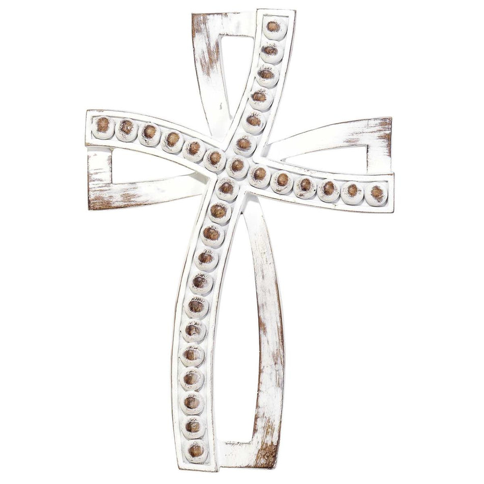 Rustic Wood Look Resin Wall Cross 9.5" by Dicksons