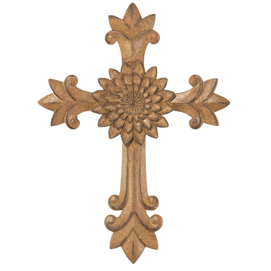 Medallion Wood Look Textured Distressed Finish Brown 11.5 x 8.75 Resin by Dicksons