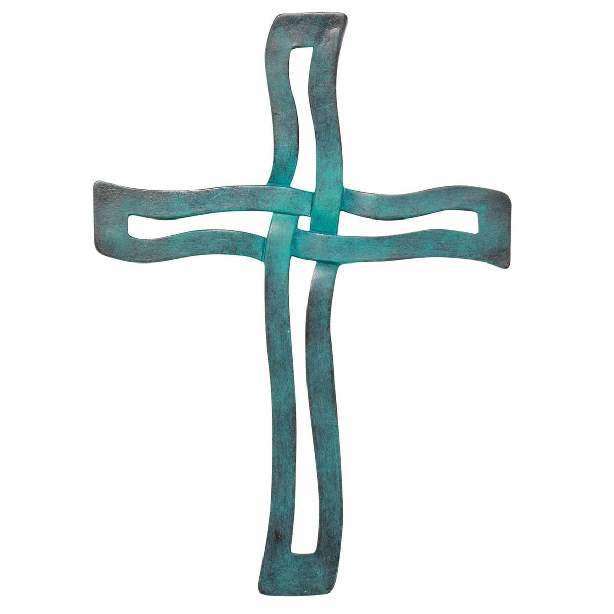 Wall Cross Blue Resin 12h by Dicksons, product view 2