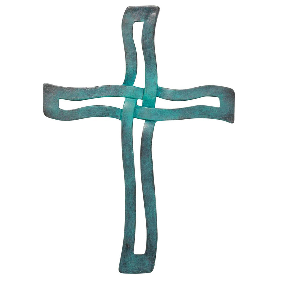 Wall Cross Blue Resin 12h by Dicksons, product view 2
