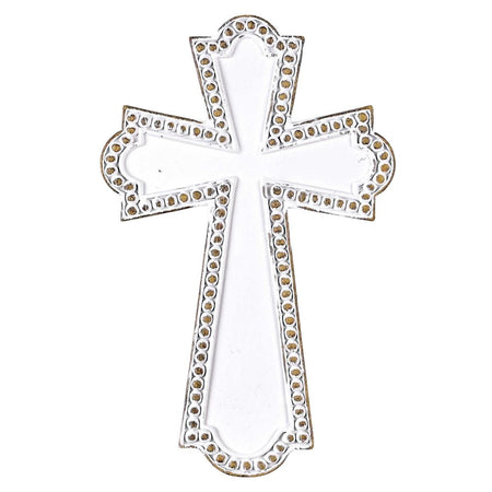 White Wash Resin Wall Cross 6.75H by Dicksons, product view 2