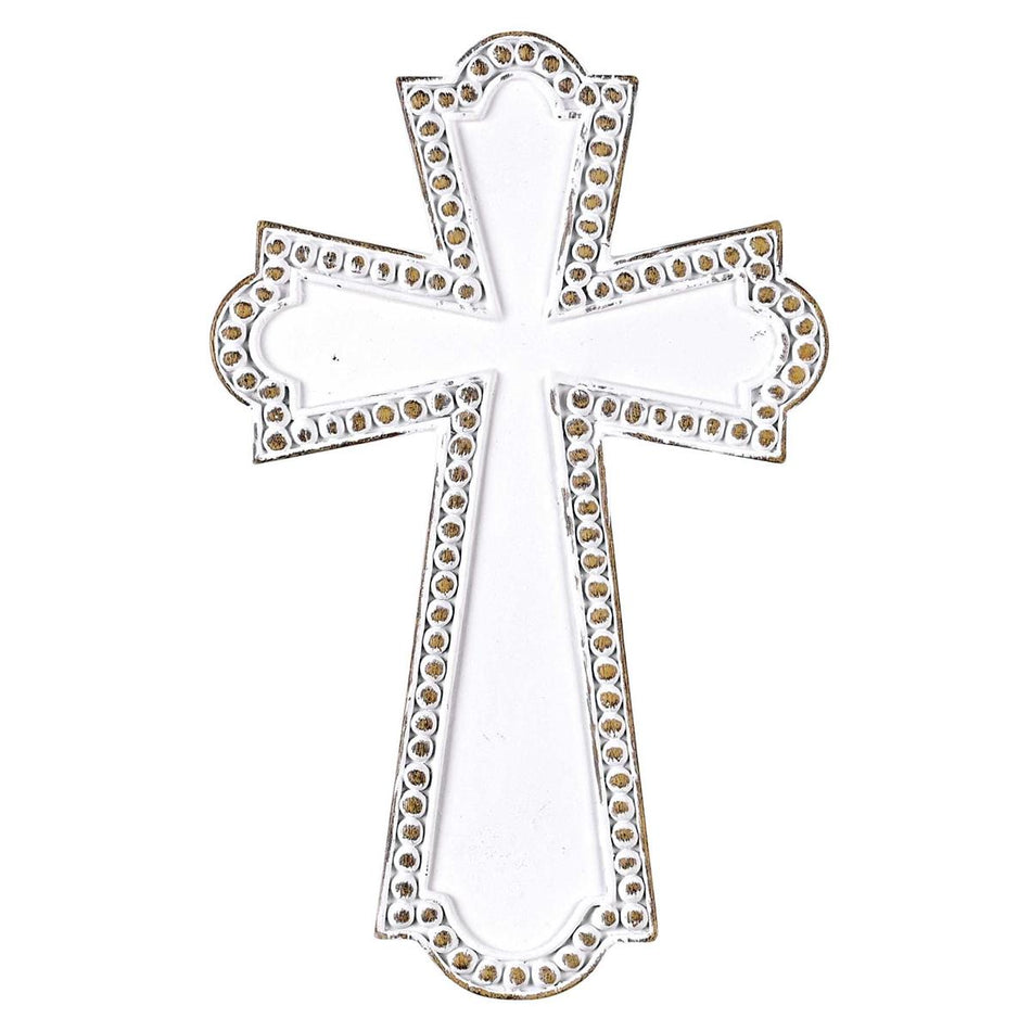 White Wash Resin Wall Cross 6.75H by Dicksons, product view 2