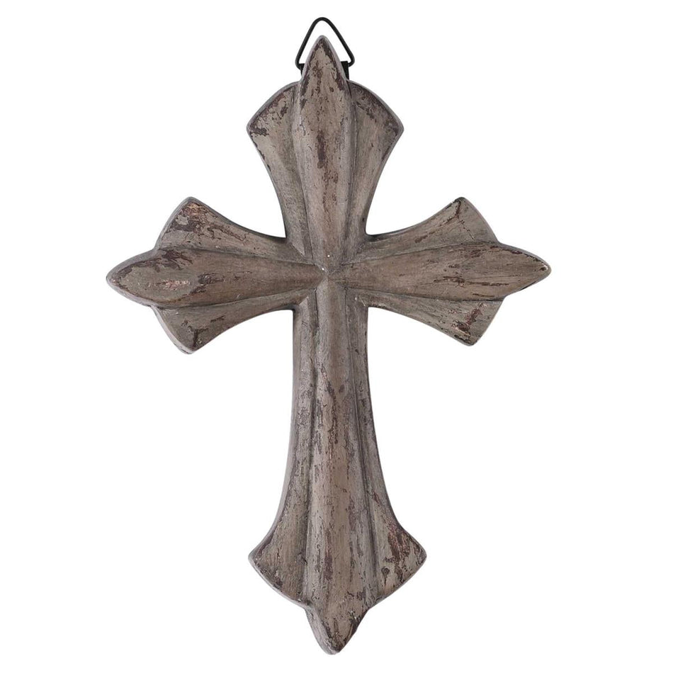 Brown Resin Wall Cross 5H by Dicksons, product view 2