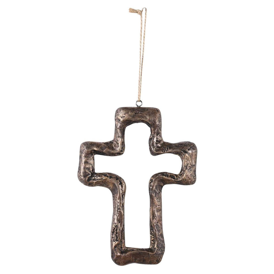 Rugged Stone Look Cross with Jute Rope by Dicksons, product view 2