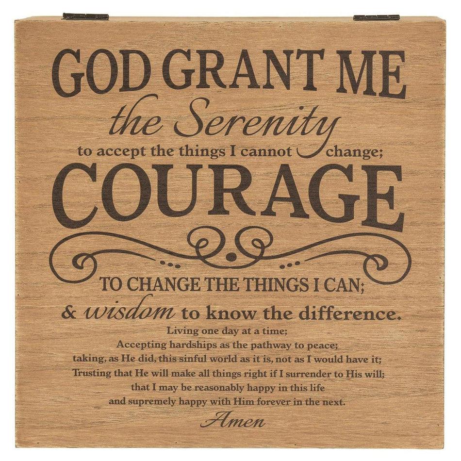 Keepsake Wood Box Serenity Prayer by Dicksons, product view 2