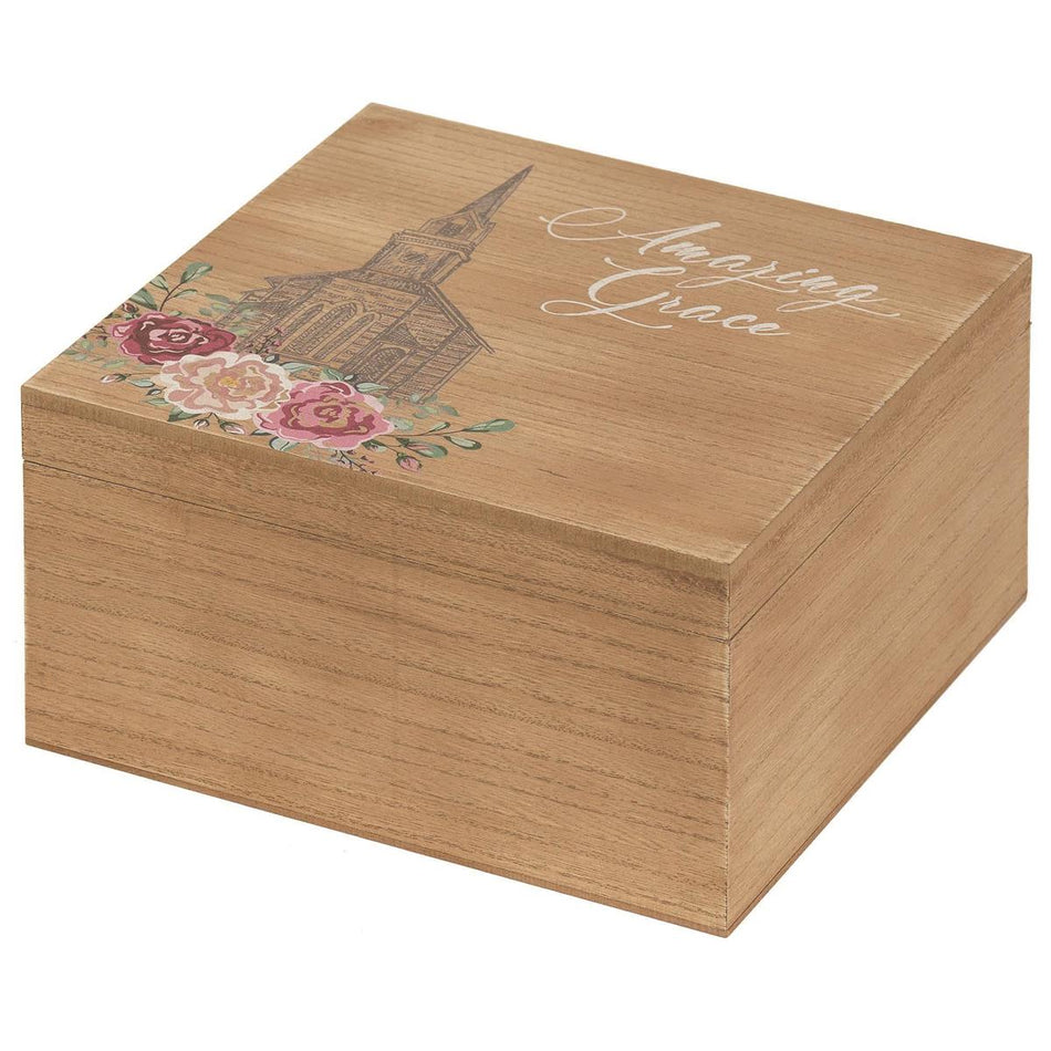 Keepsake Wood Box Amazing Grace by Dicksons