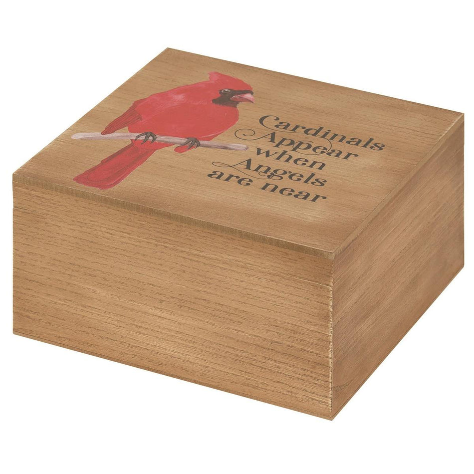 Keepsake Wood Box Cardinals Appear Angel by Dicksons