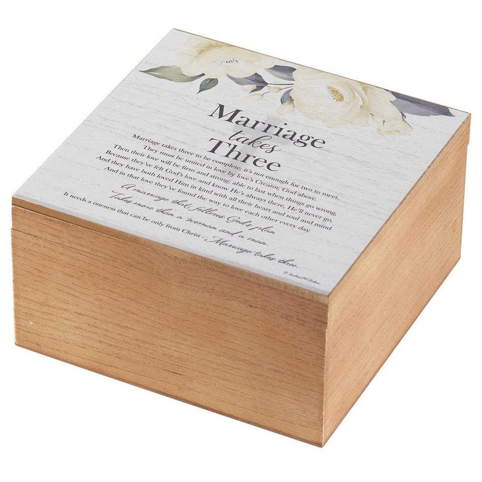 Keepsake Box Marriage Takes Three MDF by Dicksons