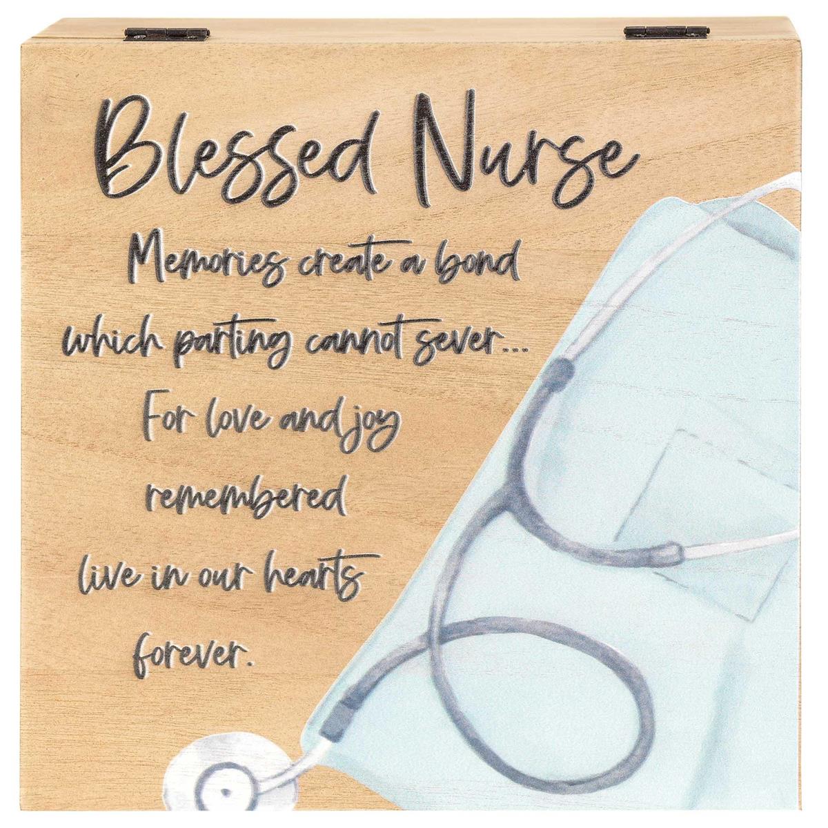 Wood Box Blessed Nurse by Dicksons, product view 2