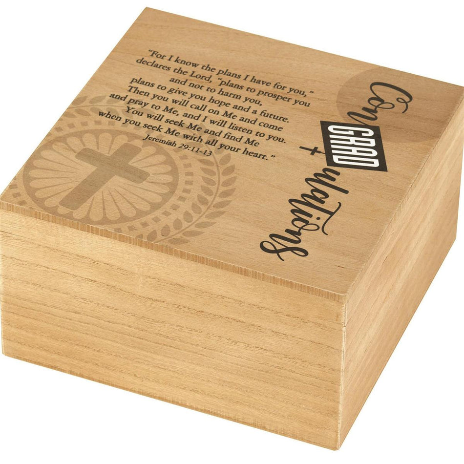 For I Know The Plans I Have For You Natural Woodgrain 9.38 x 9.38 Wood Rustic by Dicksons