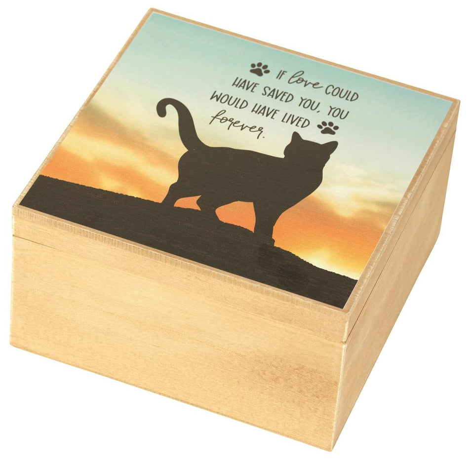 If Love Could Have Saved You Cat Bereavement Natural Woodgrain 9.38 x 9.38 Wood by Dicksons