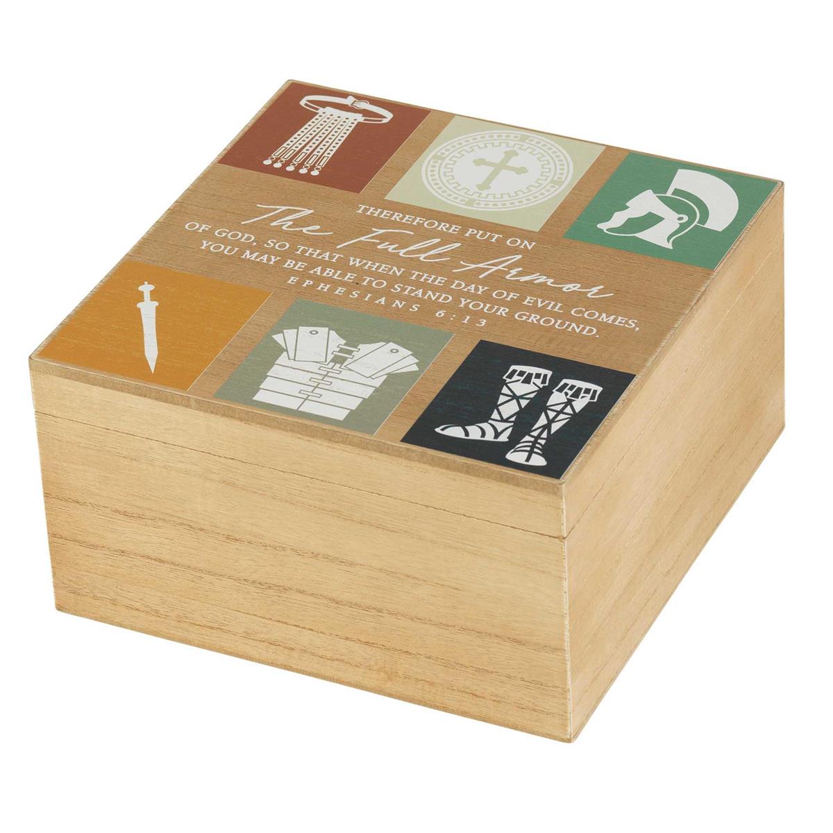 Keepsake Box Full Armor Of God MDF by Dicksons