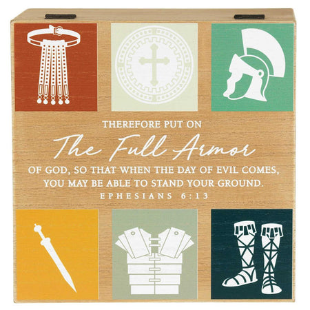 Keepsake Box Full Armor Of God MDF by Dicksons, product view 2