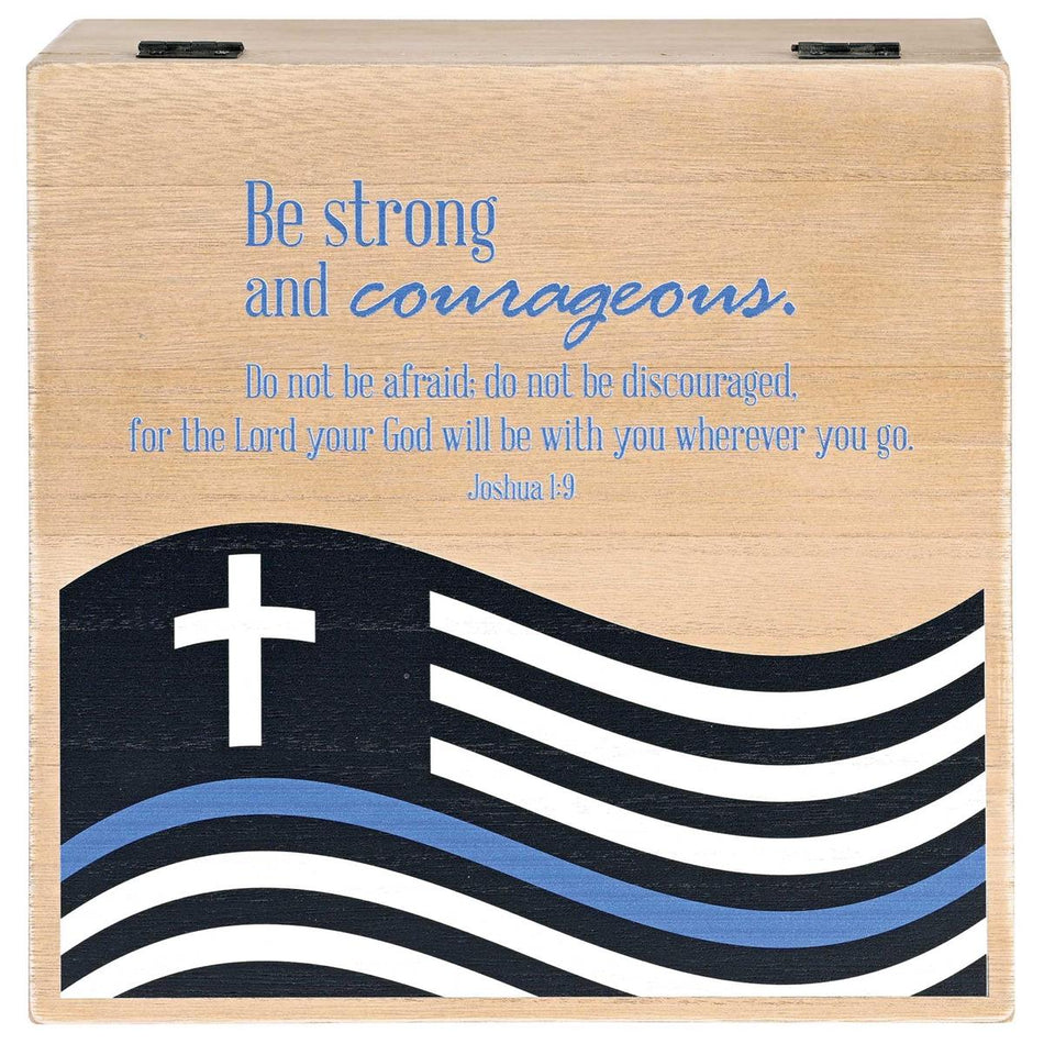 Keepsake Box Police Be Strong MDF by Dicksons, product view 2