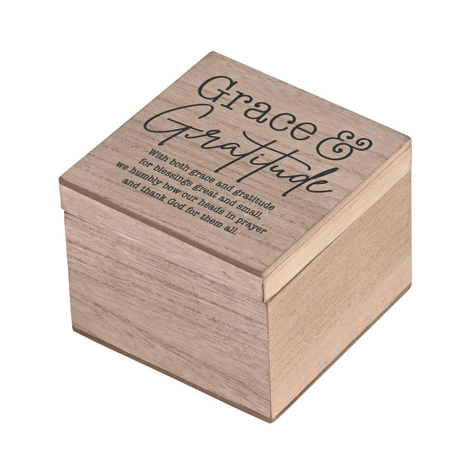 Keepsake Box Grace & Gratitude MDF 4x4 by Dicksons