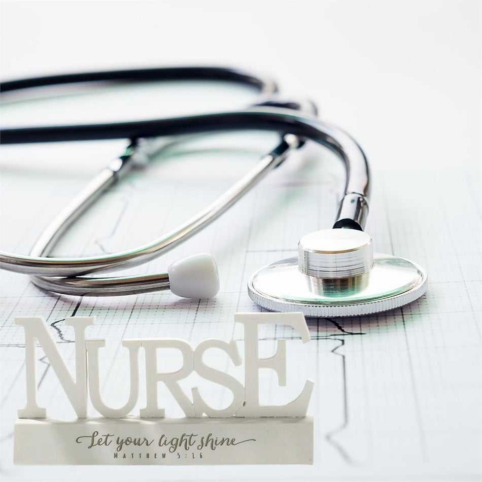 Word Figurine Nurse Matt.5:16 Resin by Dicksons, product view 2