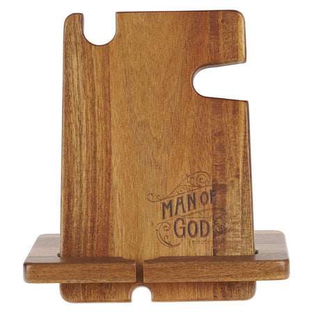 Man of God Acacia Wood Personal Accessory Organizer - 1 Timothy 6:11 by Christian Art Gifts