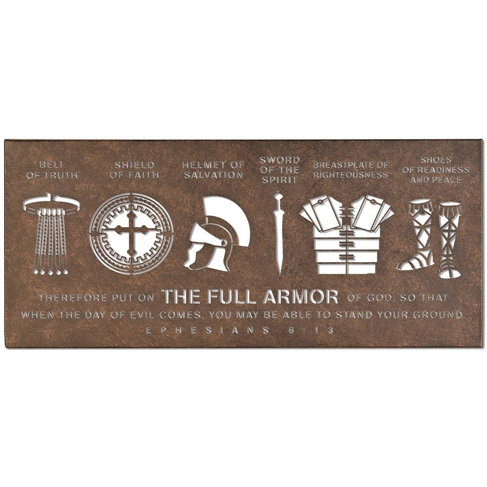 Wall Plaque Metal Armor Of God 20 x 9 by Dicksons
