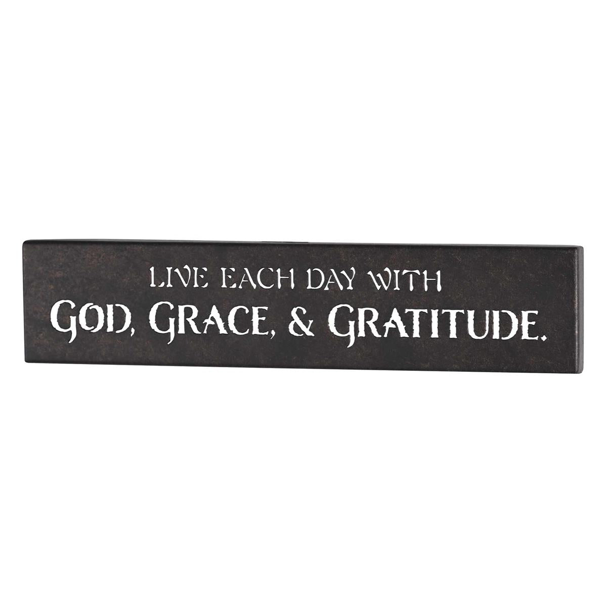 Wall Hanging Metal God Grace & Gratitude by Dicksons