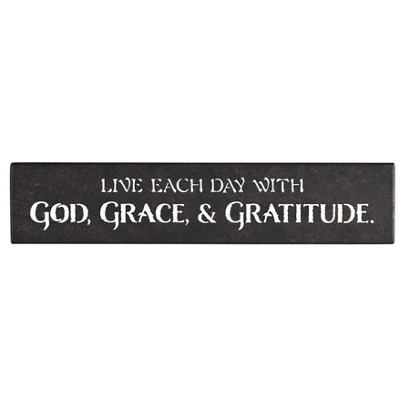 Wall Hanging Metal God Grace & Gratitude by Dicksons, product view 2