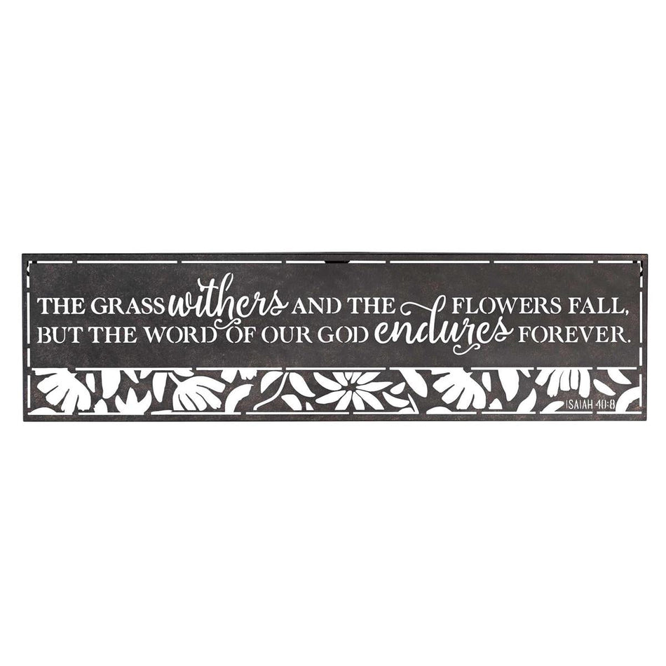 Wall Hanging Metal The Grass Withers by Dicksons, product view 2