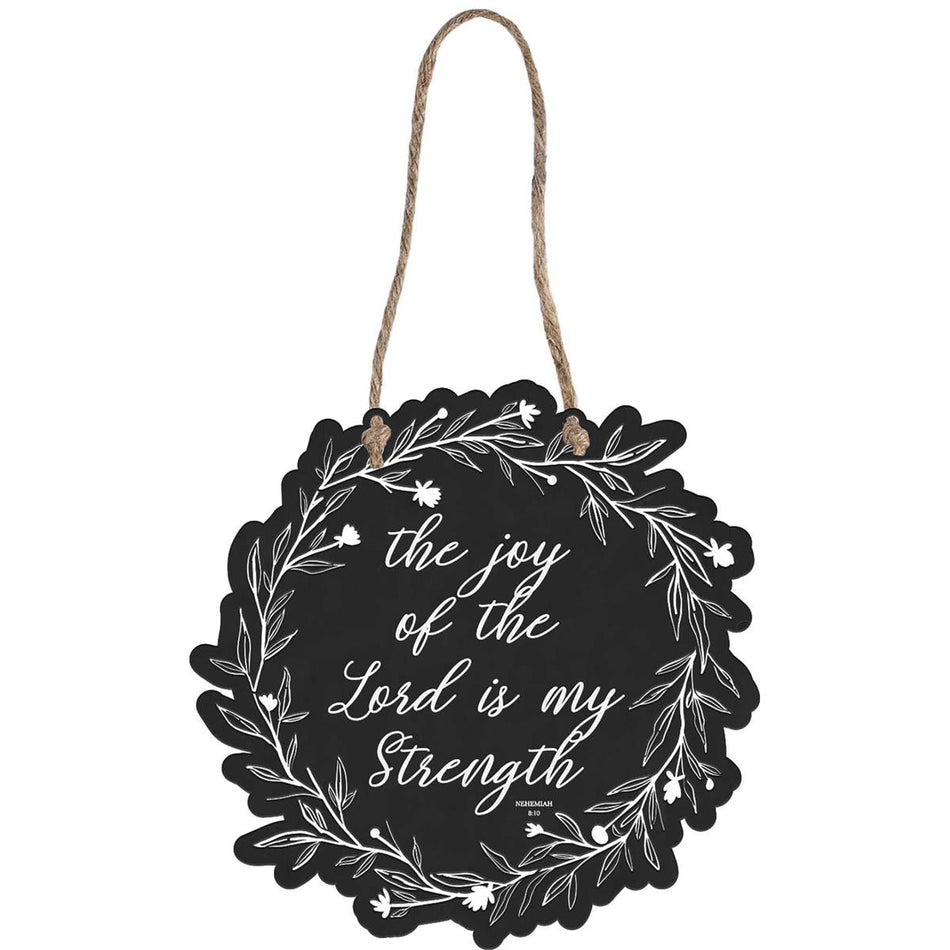 Wall Hanging Metal Floral Wreath Joy by Dicksons
