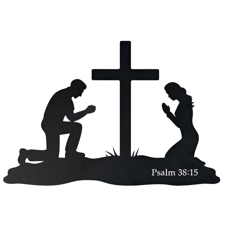 Inspirational Christian Wall Hanging Sign Décor for Home 12 x 18 Inch Metal by Dicksons