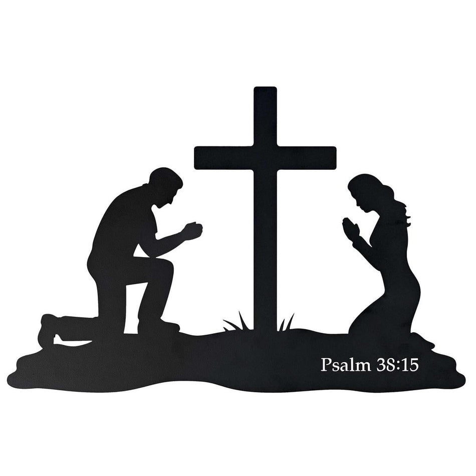 Inspirational Christian Wall Hanging Sign Décor for Home 12 x 18 Inch Metal by Dicksons
