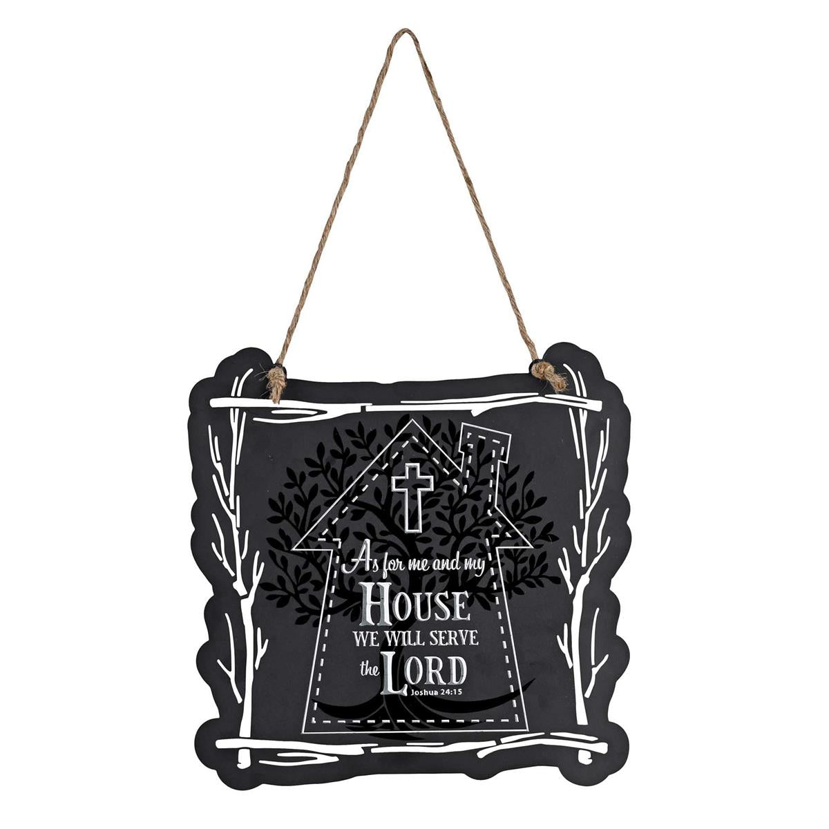 Inspirational Christian Wall Hanging Sign Décor for Home 12 x 12 Inch Metal We by Dicksons
