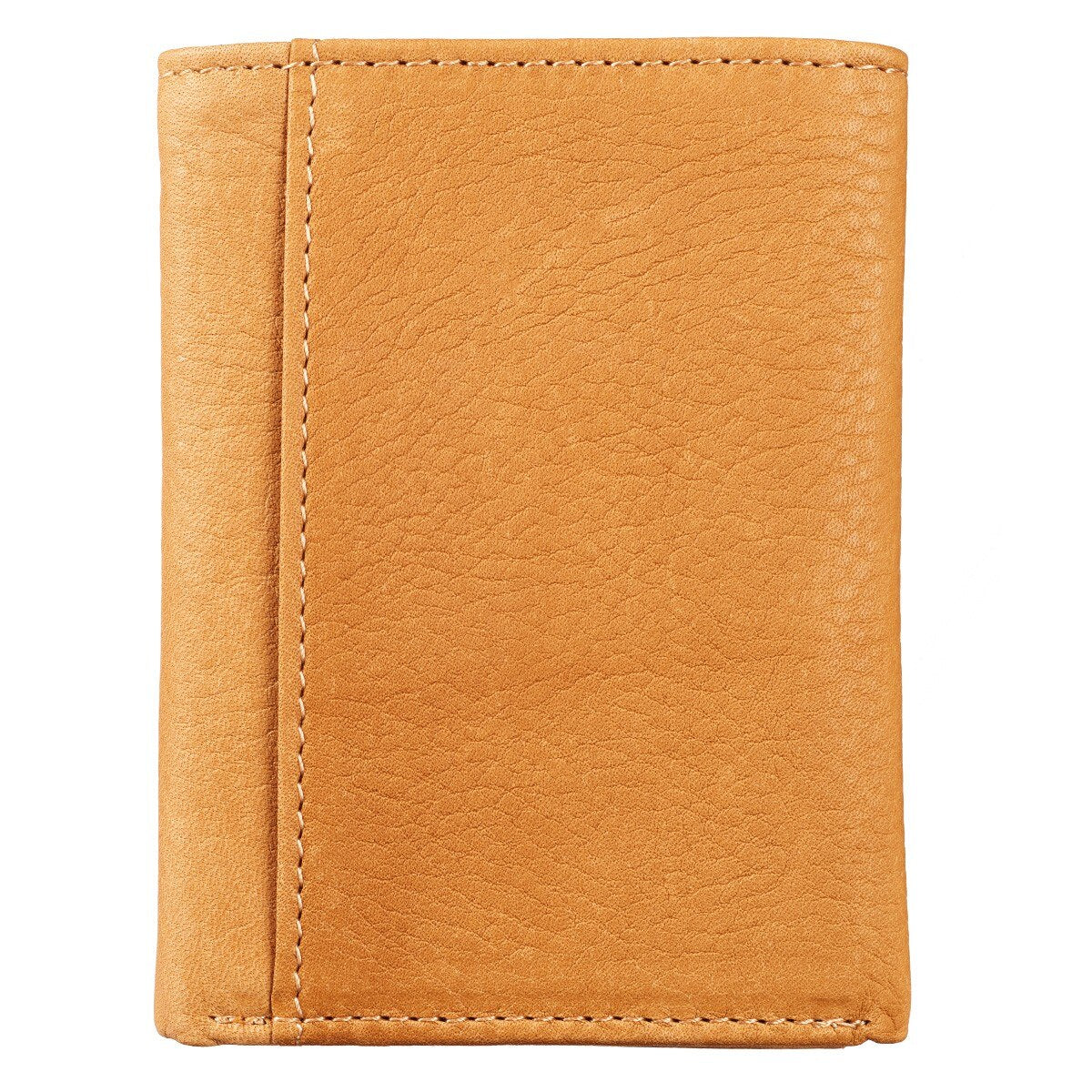 Wings Like Eagles Camel Tan Full Grain Leather Trifold Wallet by Christian Art Gifts, product view 4