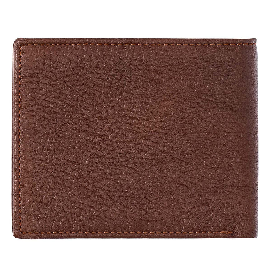 Blessed Is The Man Timber Spice Brown Genuine Leather Wallet - Jeremiah 17:7 by Christian Art Gifts, product view 2