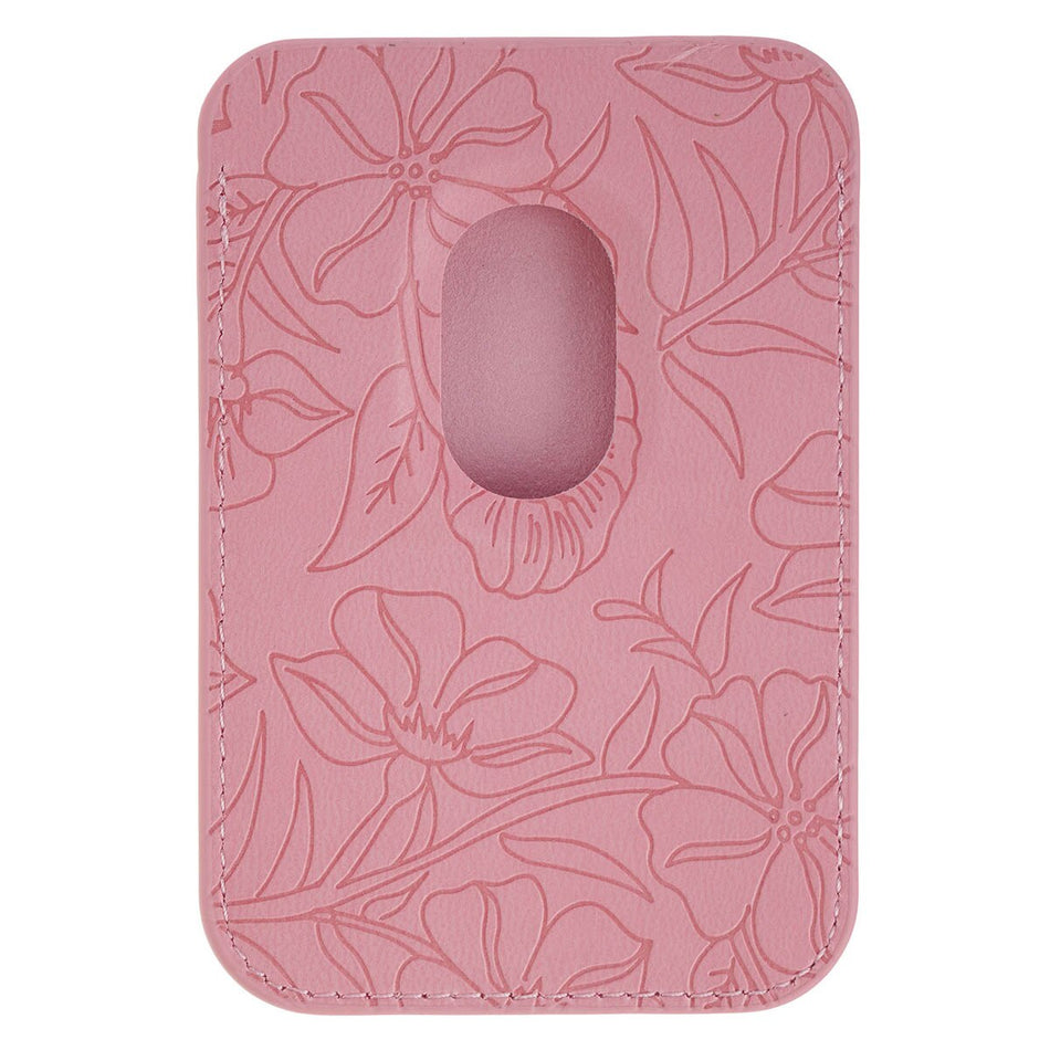 Things Are Possible Pink Faux Leather Phone Wallet - Matthew 19:26 by Christian Art Gifts, product view 2