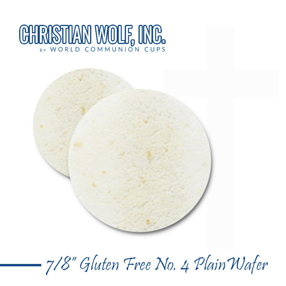 7/8 Gluten Free Wafers - Plain - 1000 ct