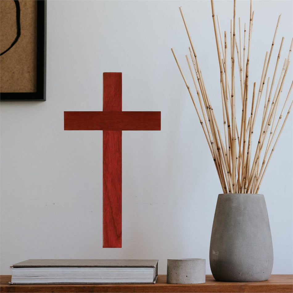 Solid Mahogany Wall Cross 10" by Dicksons, product view 2