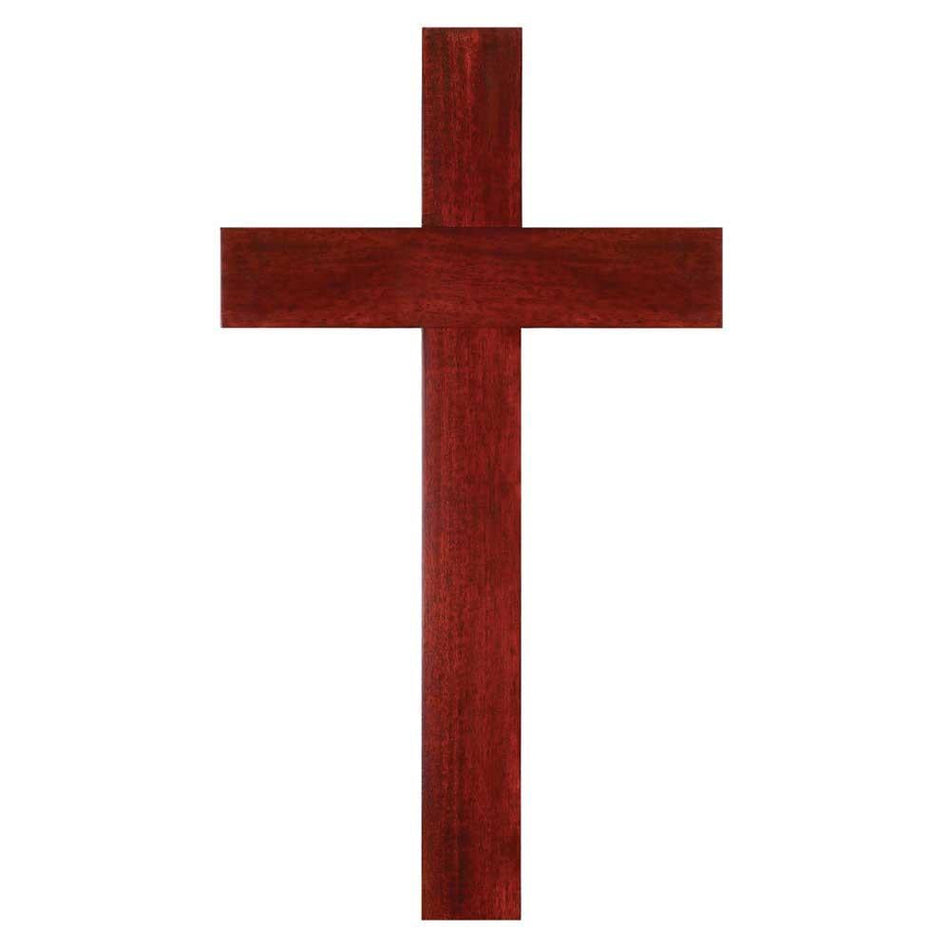 Cross Wall Cross Wood Mahaogany 12 by Dicksons