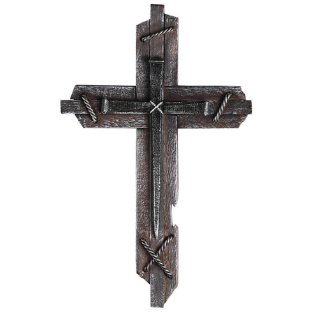 Wall Cross Wood Combined 17.5h by Dicksons, product view 2