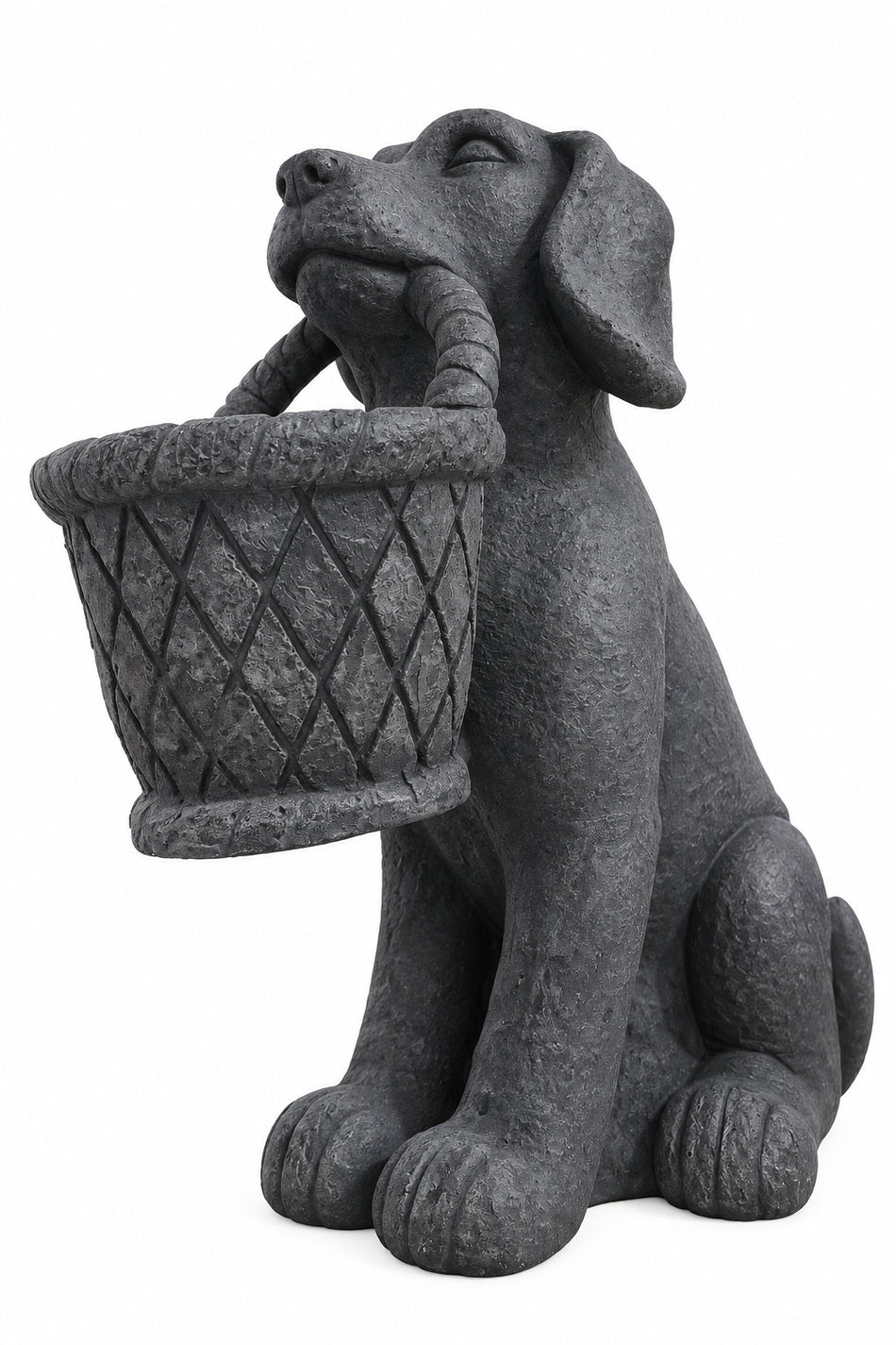 The Faithful Companion | Charcoal Stone Valet & Planter 17" Dog by CFaithS, product view 3